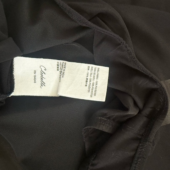 Cleobella Melanie Black Sheer Bodysuit - Size M - Picture 11 of 12